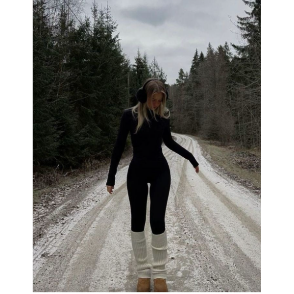 CozyLeggins z futerkiem Sherpa