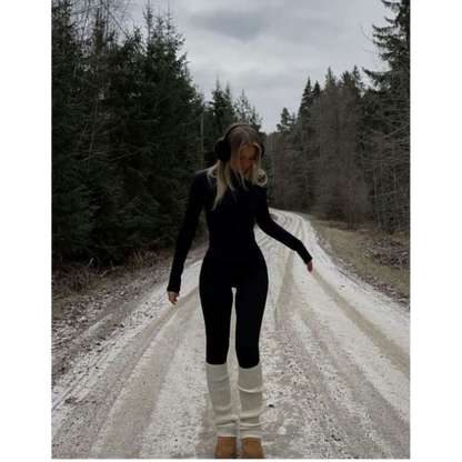 CozyLeggins z futerkiem Sherpa