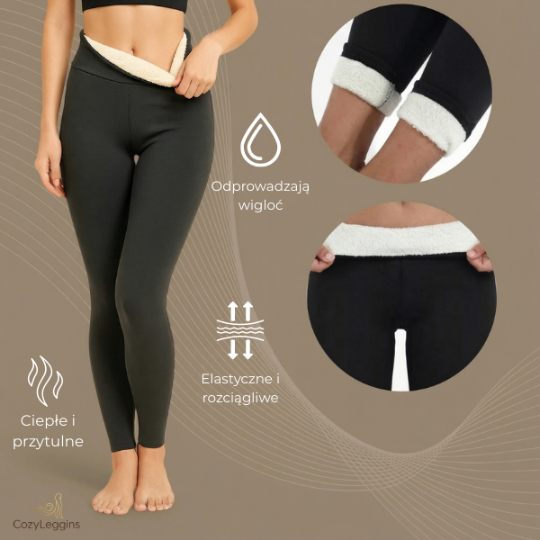 CozyLeggins z futerkiem Sherpa